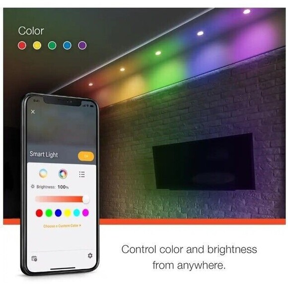 Commercial Electric Replacement Light Only - 6 " LED Color Changing Recessed - Picture 1 of 13